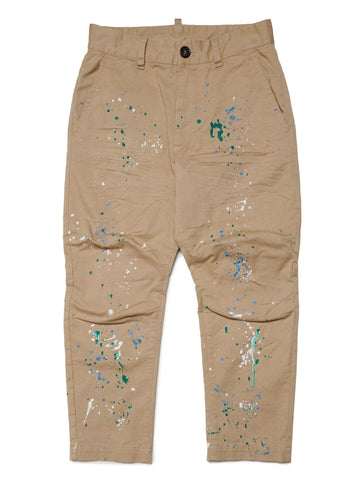 Dsquared Pantalone con vernice effetto stropicciato