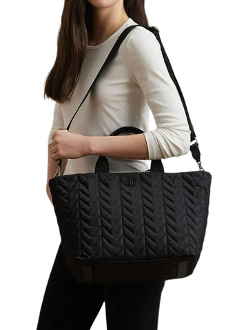 Lauren Ralph Lauren Borsa grande in tessuto Stevie