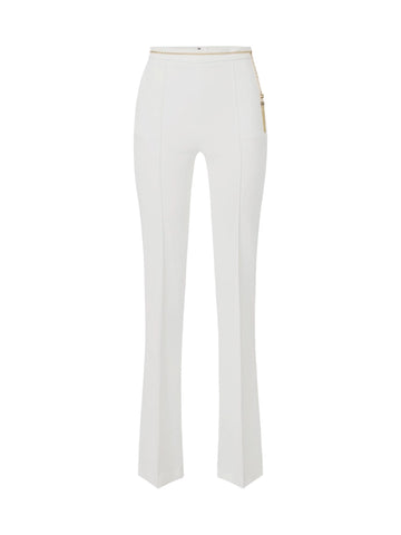 Elisabetta Franchi Pantalone con catena gioiello