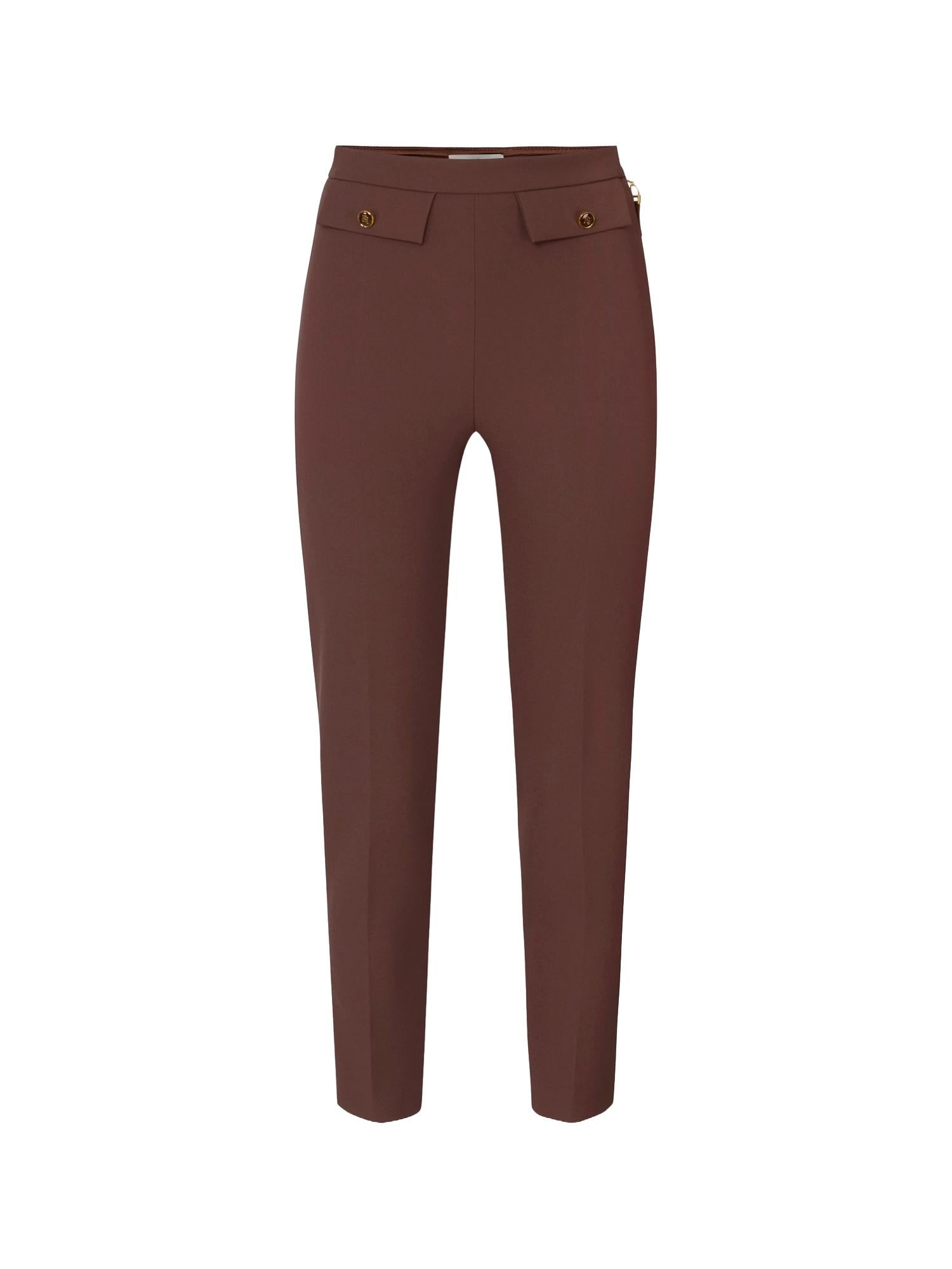 Elisabetta Franchi Pantalone slim in crepe