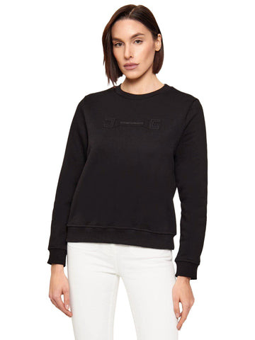 Elisabetta Franchi Felpa con logo in rilievo