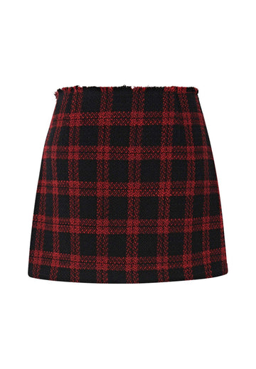 Pinko Minigonna in Tweed di Misto Lana donna