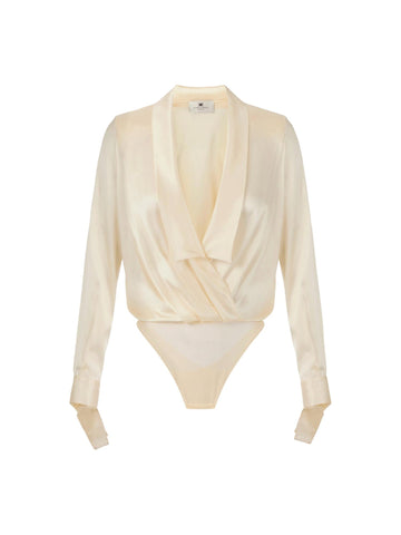 Elisabetta Franchi Camicia a body in raso