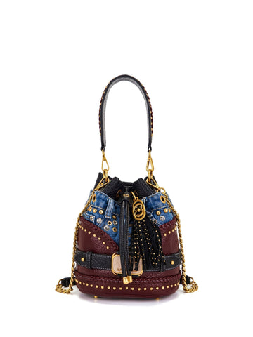 Borsa Secchiello Bagghy con Dettagli Gold