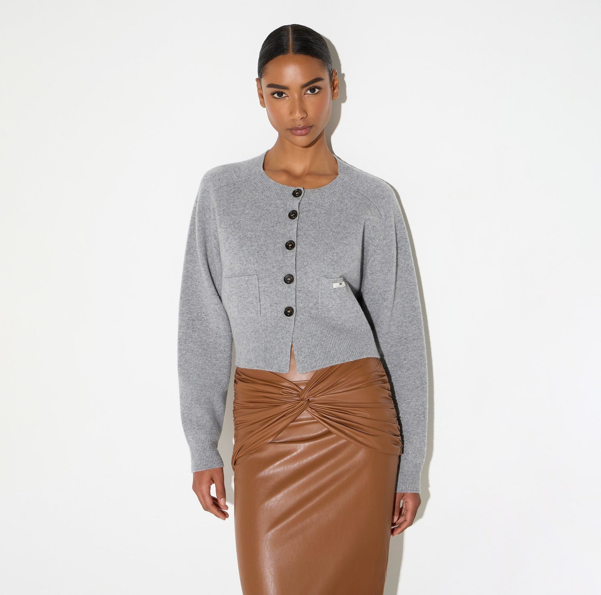 Cardigan in lana e cashmere