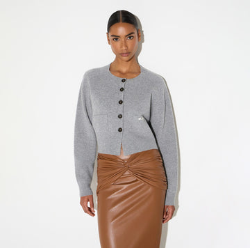 Cardigan in lana e cashmere