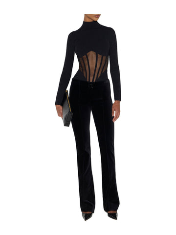 Body bustier in maglia