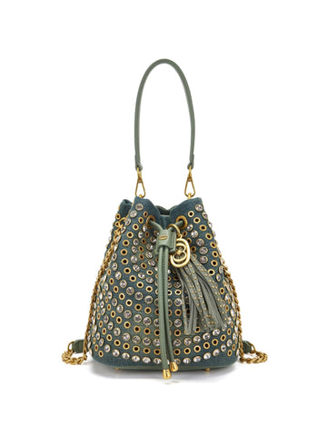 La Carrie Borsa a secchiello in denim Andromeda