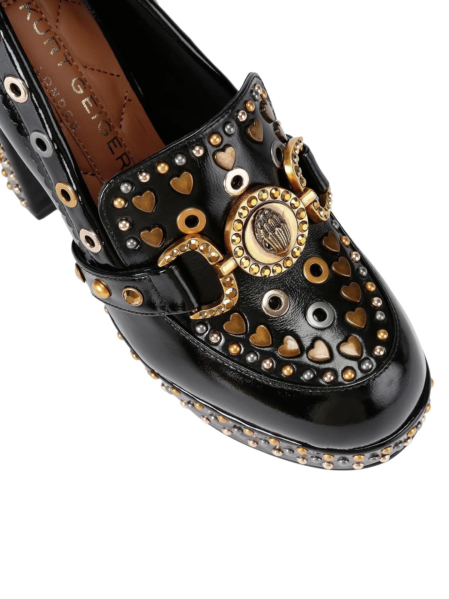 Kurt Geiger Mocassini con plateau e tacco