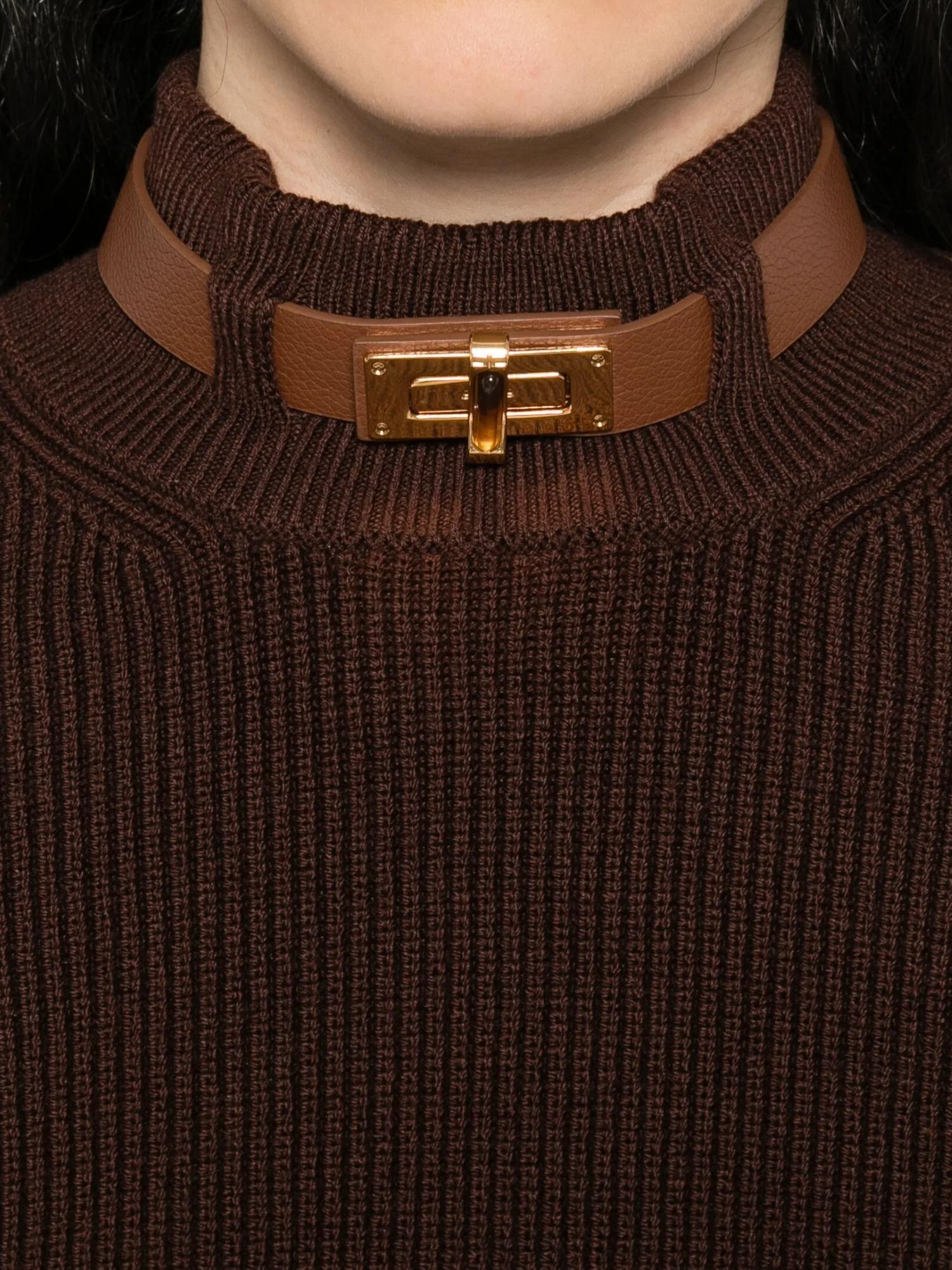 Elisabetta Franchi Maglia con cinturino gioiello