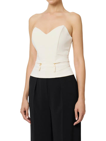 Elisabetta Franchi Top con dettagli zip