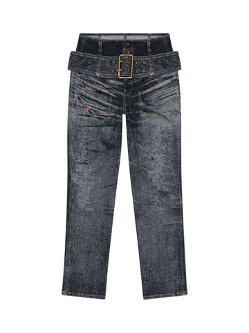 Jeans Slim Vita Alta D-Gorina