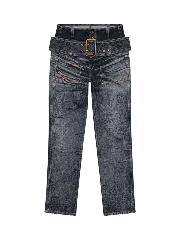 Jeans Slim Vita Alta D-Gorina