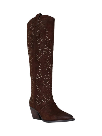 Marc Ellis Stivali texani in suede