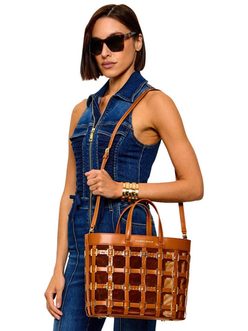 Elisabetta Franchi Borsa in rete con anelle