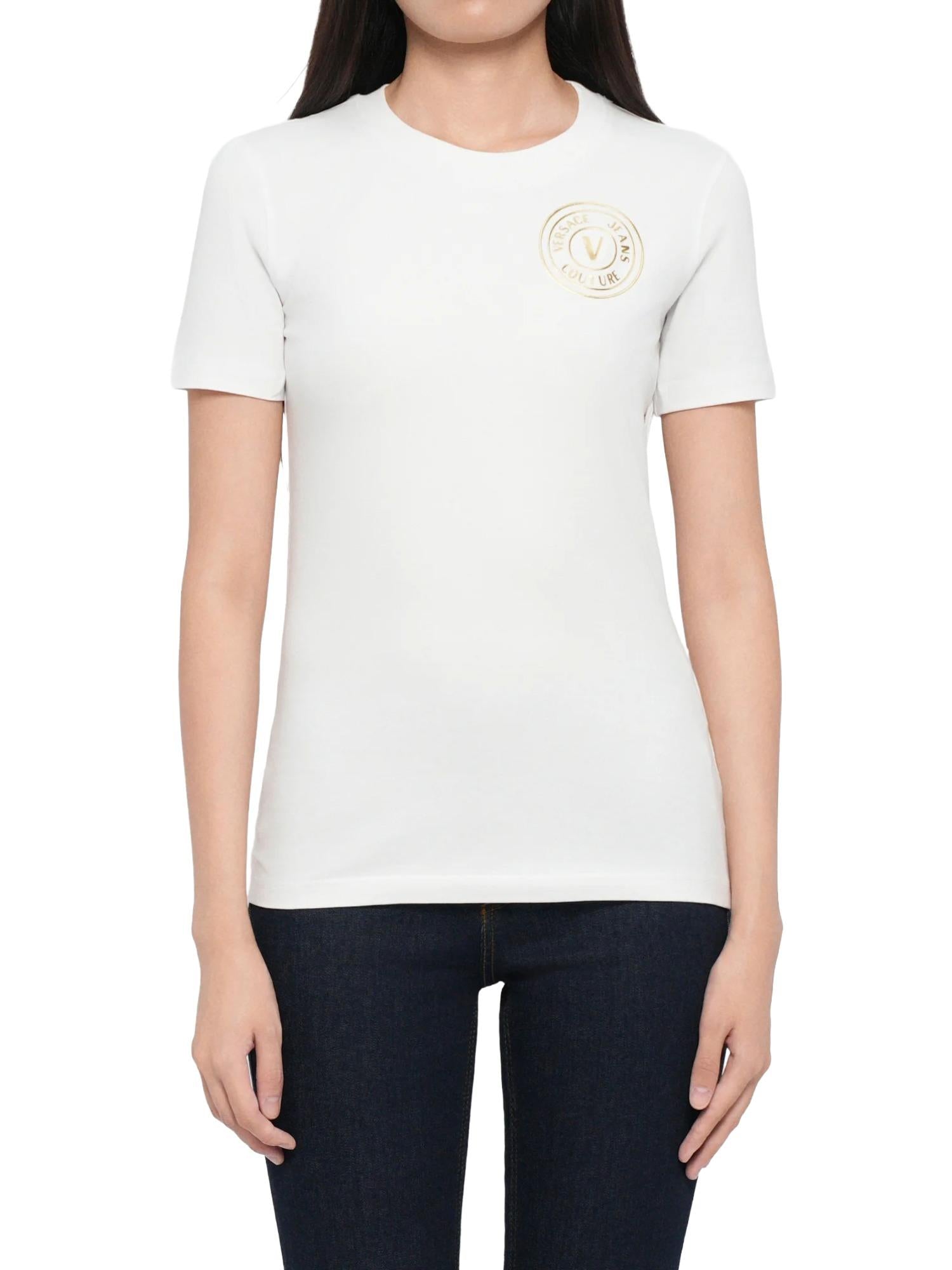 Versace Jeans Couture T-shirt con logo V-Emblem