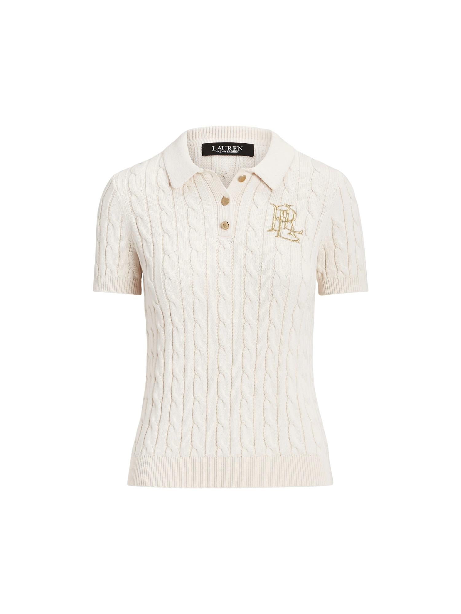 Lauren Ralph Lauren polo met vlechtstructuur Natrissa