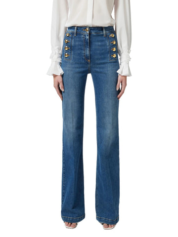 Elisabetta Franchi Jeans con bottoniera