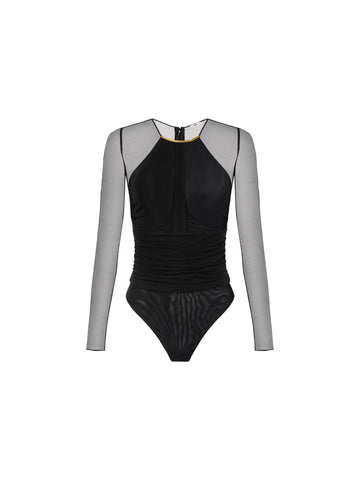 Elisabetta Franchi Body con dettaglio gioiello