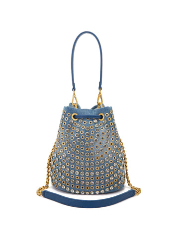 La Carrie Borsa a secchiello in denim Andromeda