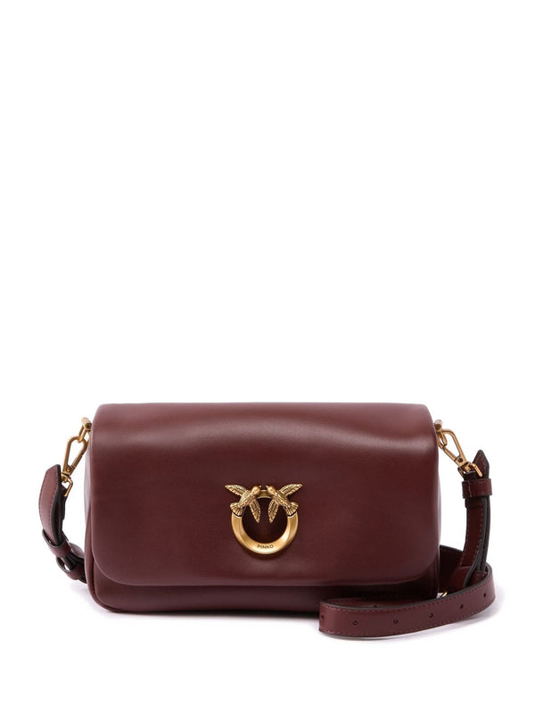 Borsa Tracolla con Fibbia e Logo Love Birds