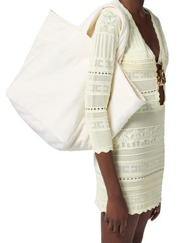 Elisabetta Franchi Borsa tote in spugna