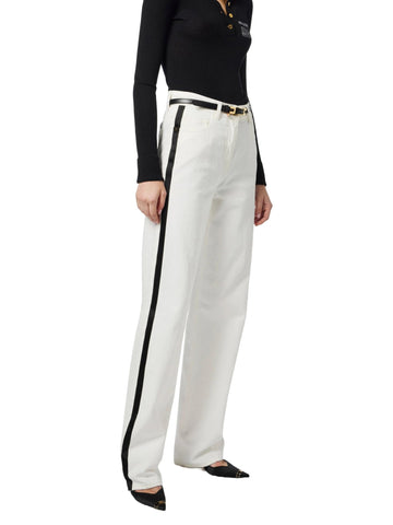 Elisabetta Franchi Jeans con bande in raso