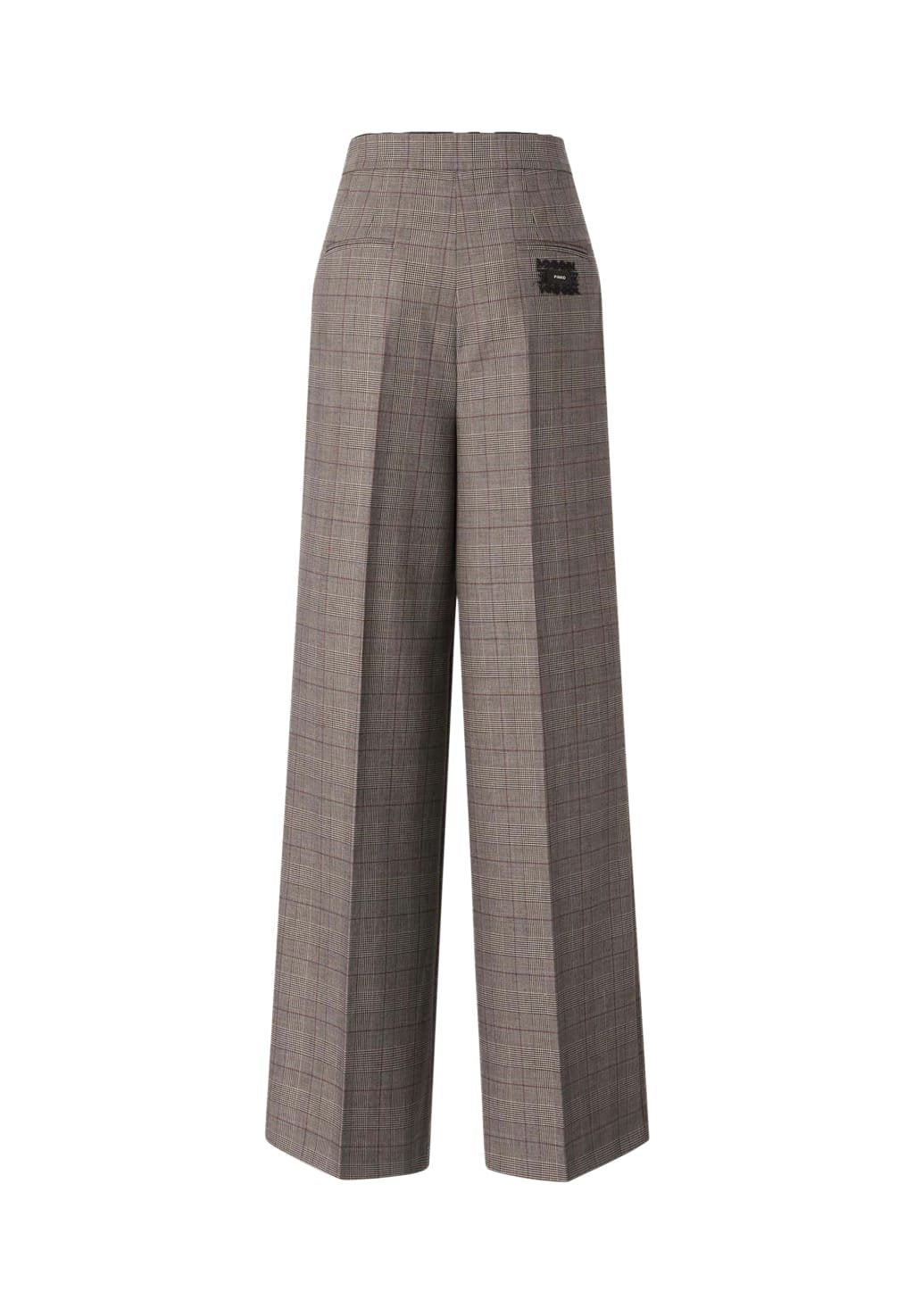 Pinko Pantalone Palazzo in Misto Lana a Quadri donna