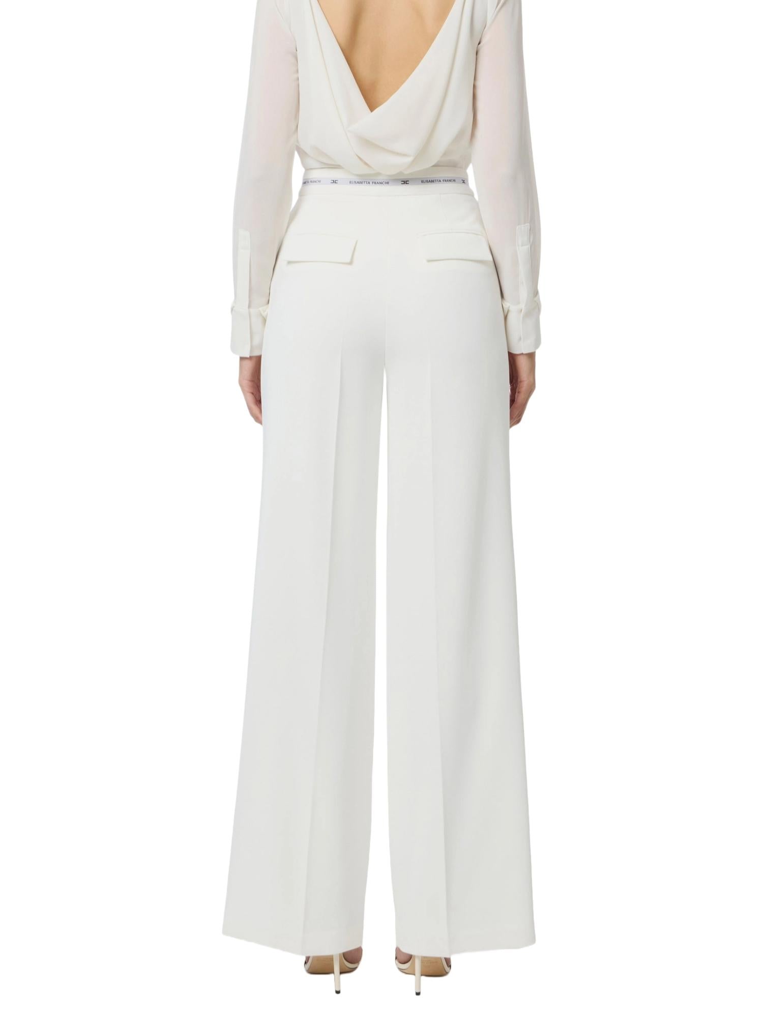 Elisabetta Franchi Pantalone con nastro logato