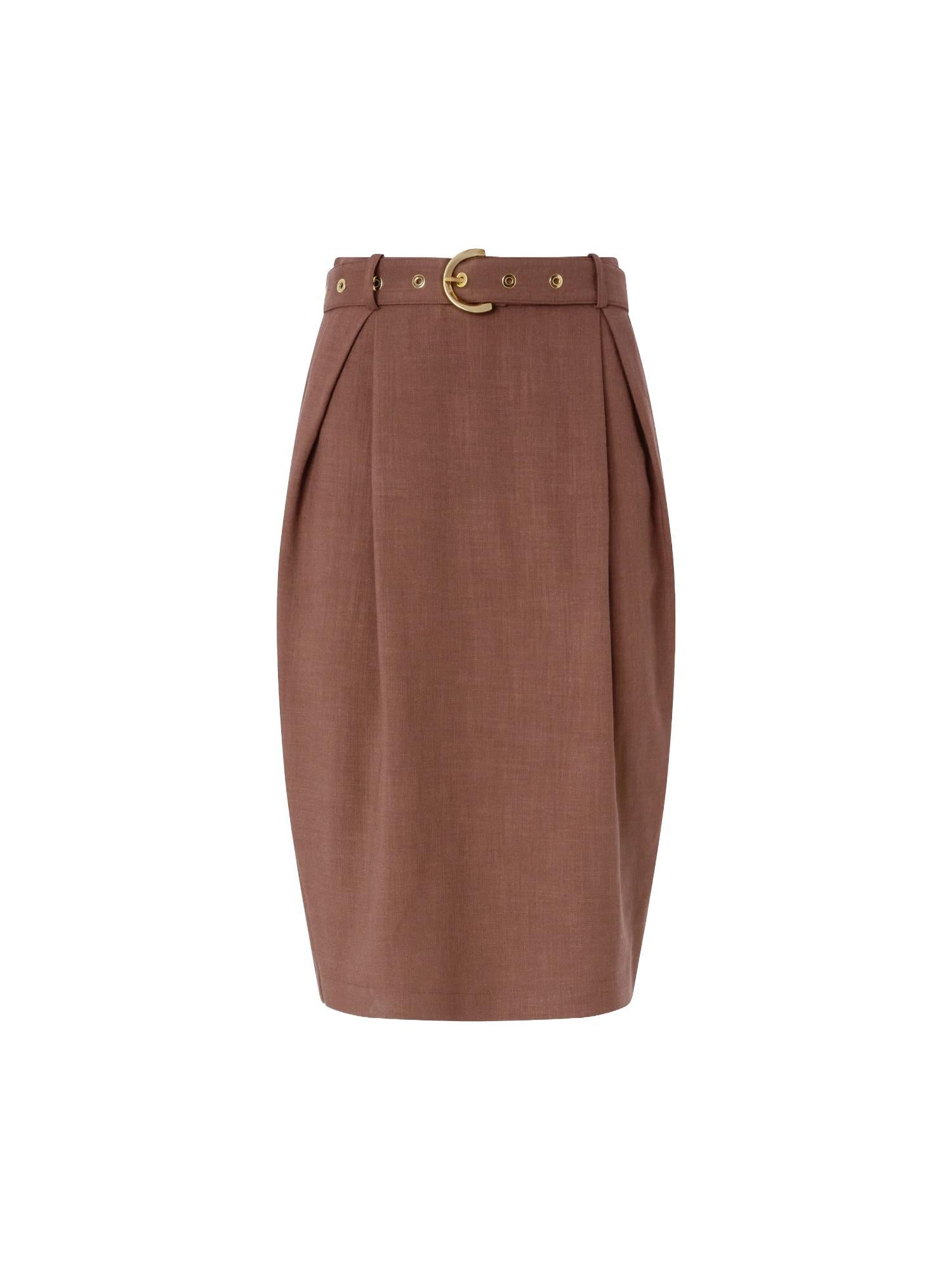 Pinko Gonna longuette con cintura Edwena