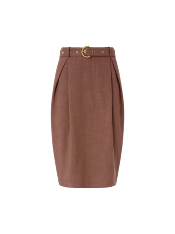 Pinko Gonna longuette con cintura Edwena