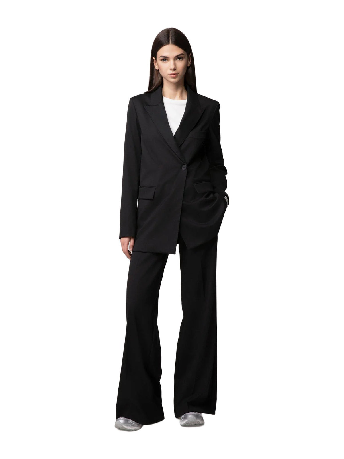 Blazer doppiopetto regoular in frescolana