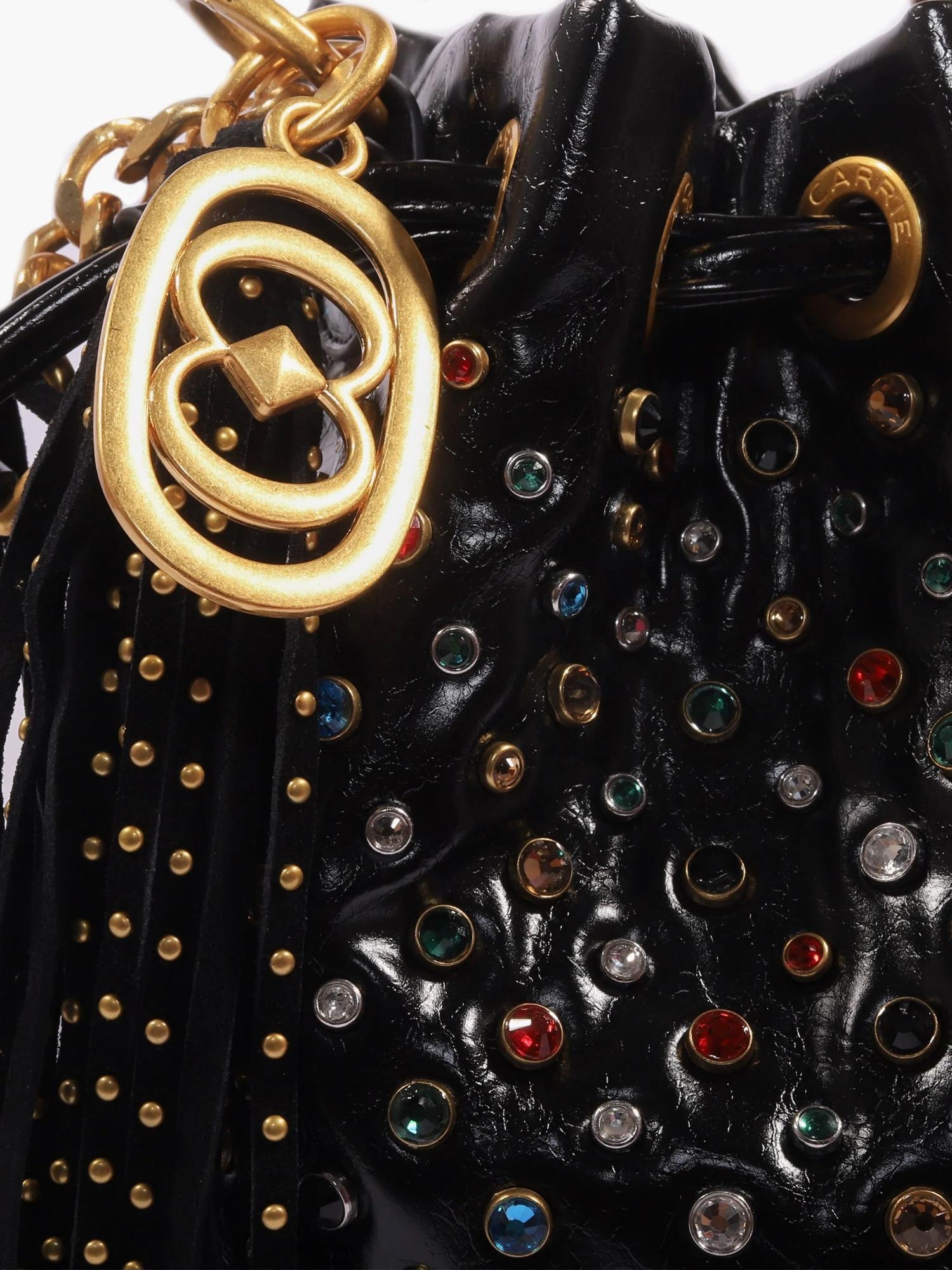 La Carrie Borsa a secchiello con cristalli Andromeda