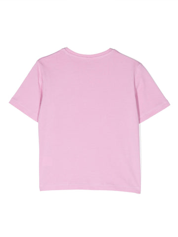 Stella McCartney T-shirt con logo circolare in spugna