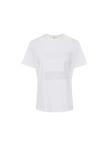 Elisabetta Franchi T-shirt con logo ricamato