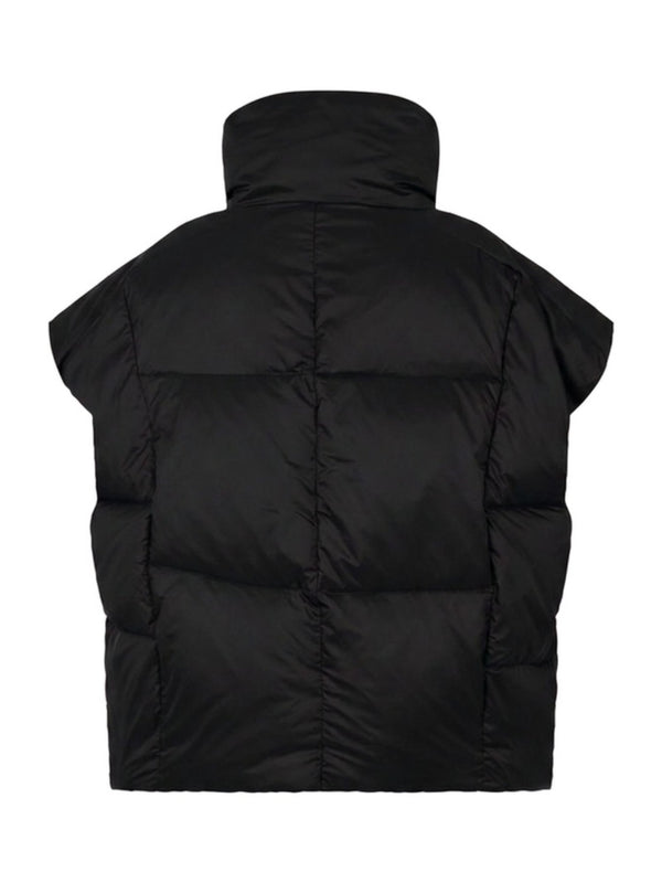 Gilet Imbottito con Collo Alto