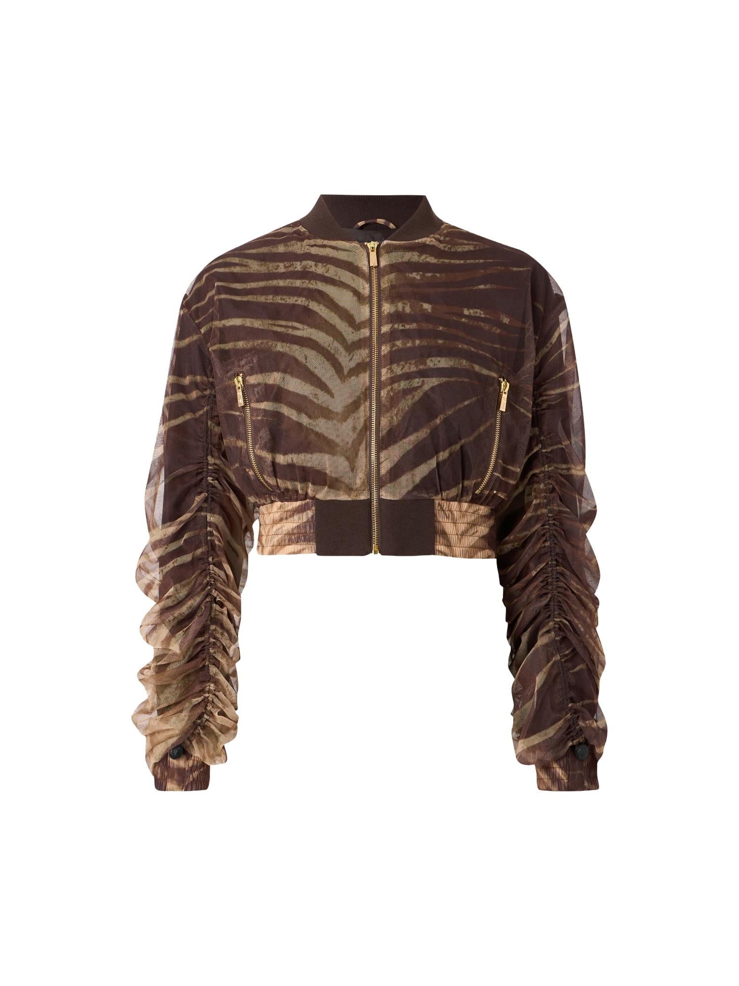 Just Cavalli Bomber con stampa animalier