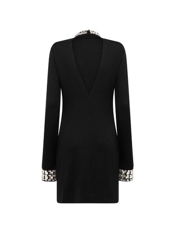 Blugirl Abito corto con dettagli gioiello