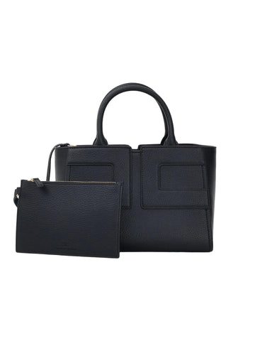 Elisabetta Franchi Borsa media con logo in rilievo