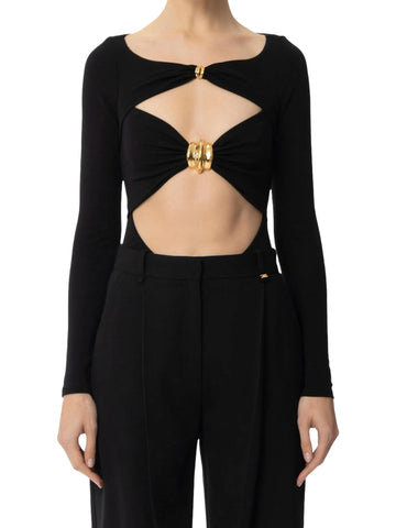 Elisabetta Franchi Body con fermanodo gioiello