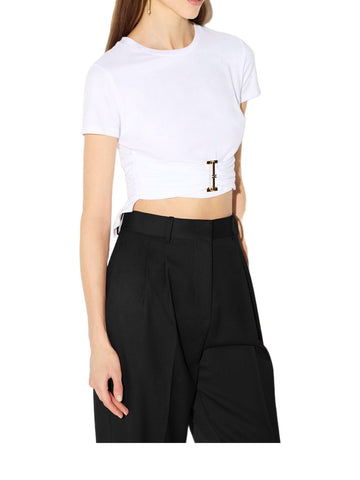 T-shirt in jersey con dettaglio gioiello