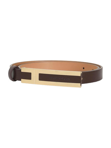 Elisabetta Franchi Cintura con placca logo 1,5 cm