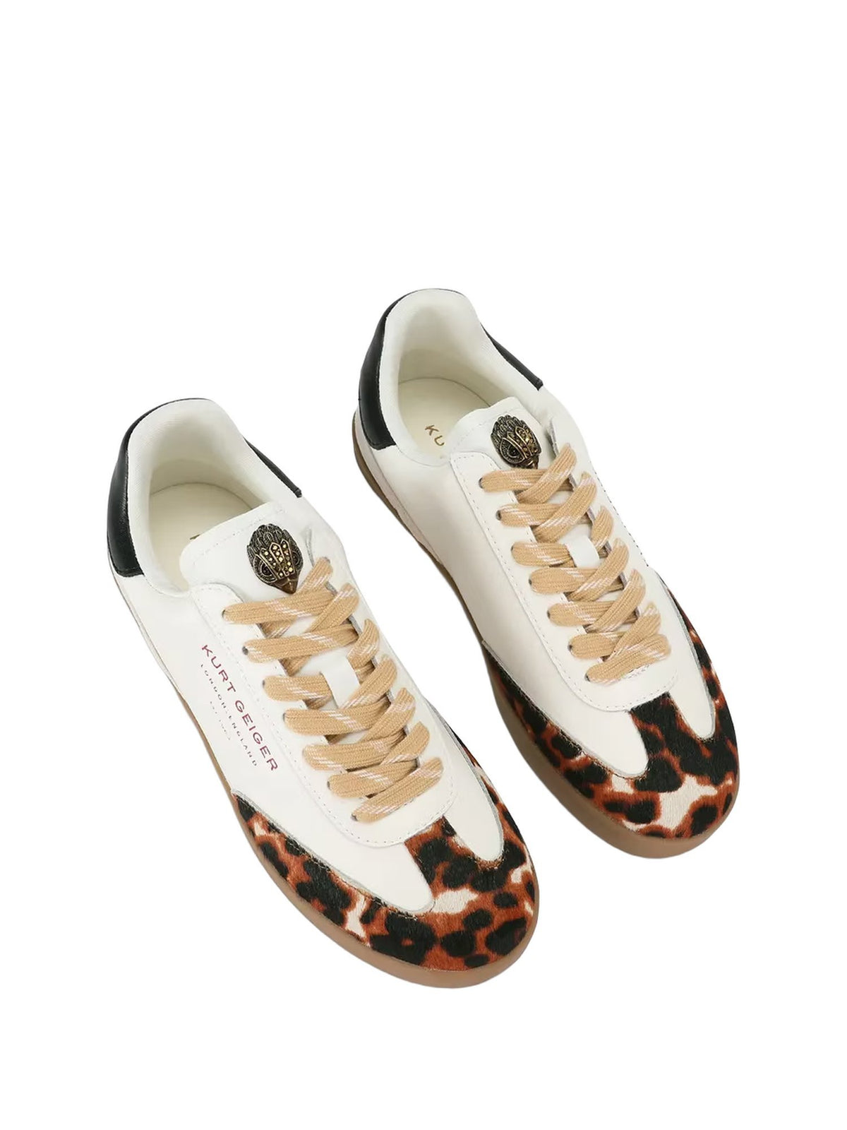 Sneaker barbican in pelle con dettaglio animalier