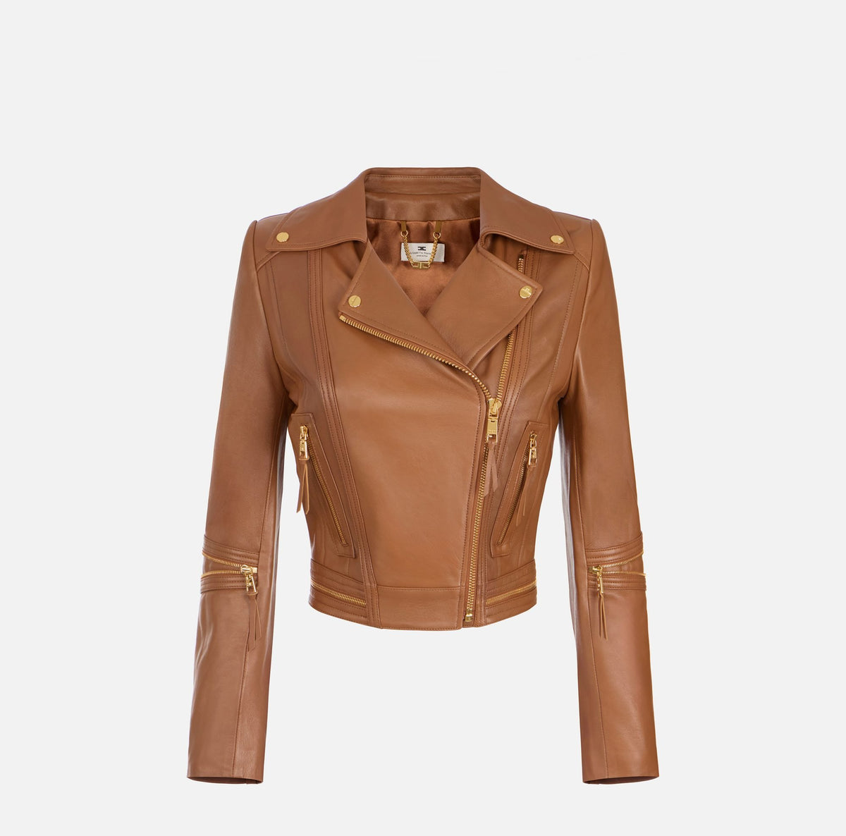 Giacca biker in pelle