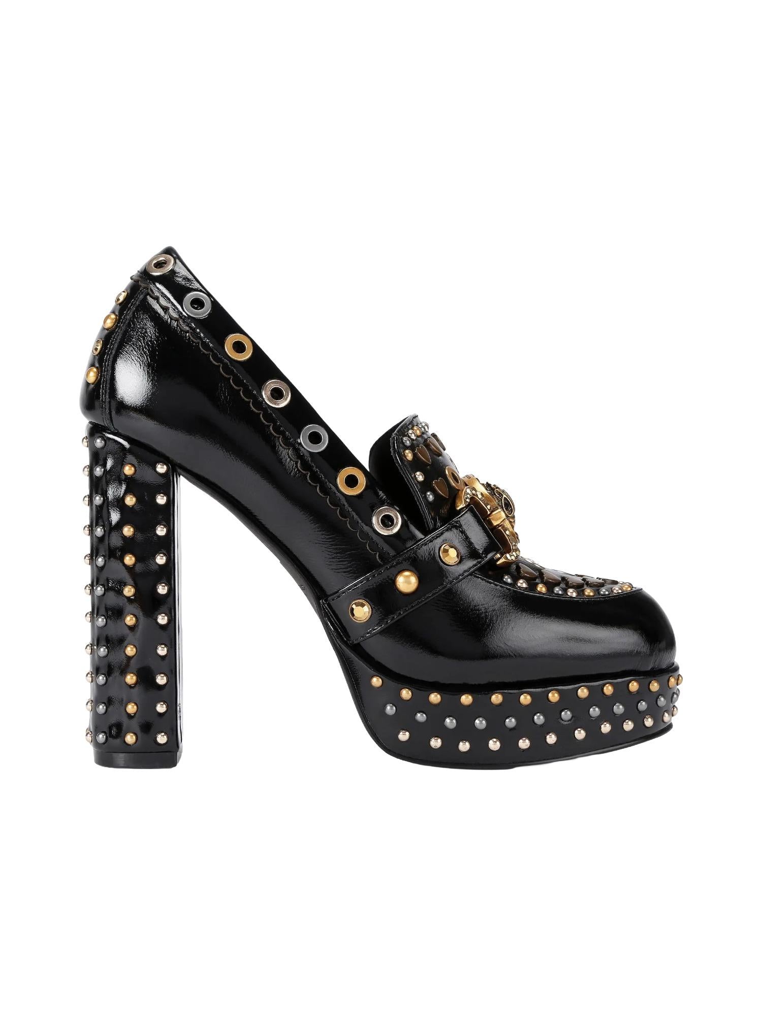 Kurt Geiger Mocassini con plateau e tacco