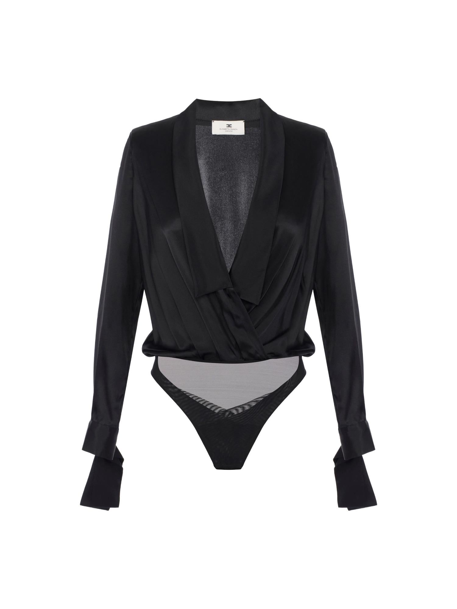 Elisabetta Franchi Camicia a body in raso