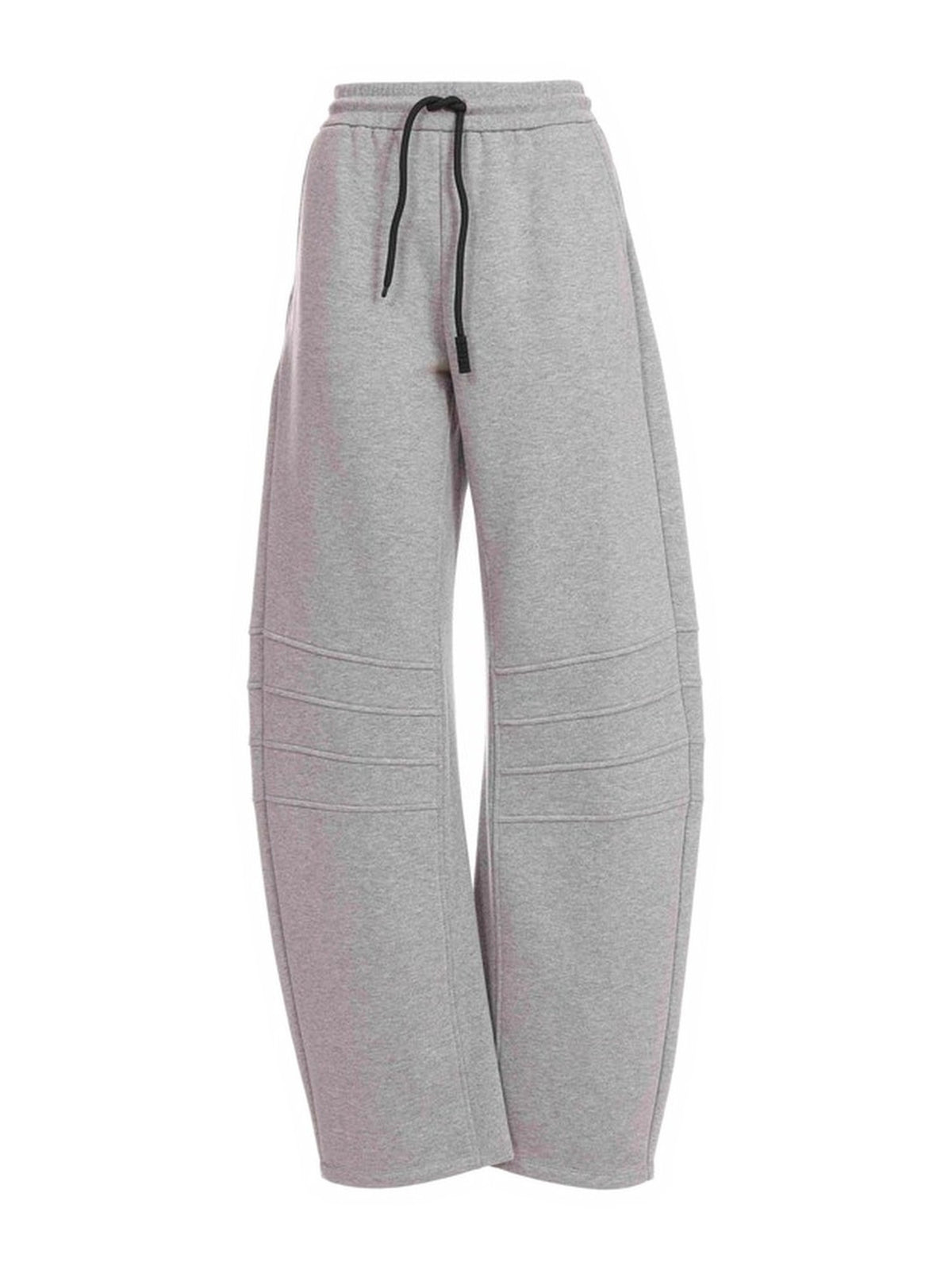 Pantalone Jogger Ampio con Cuciture Orizzontali
