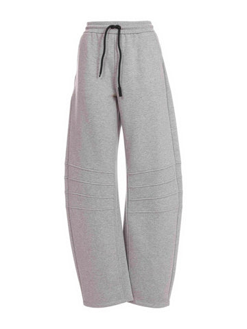 Pantalone Jogger Ampio con Cuciture Orizzontali