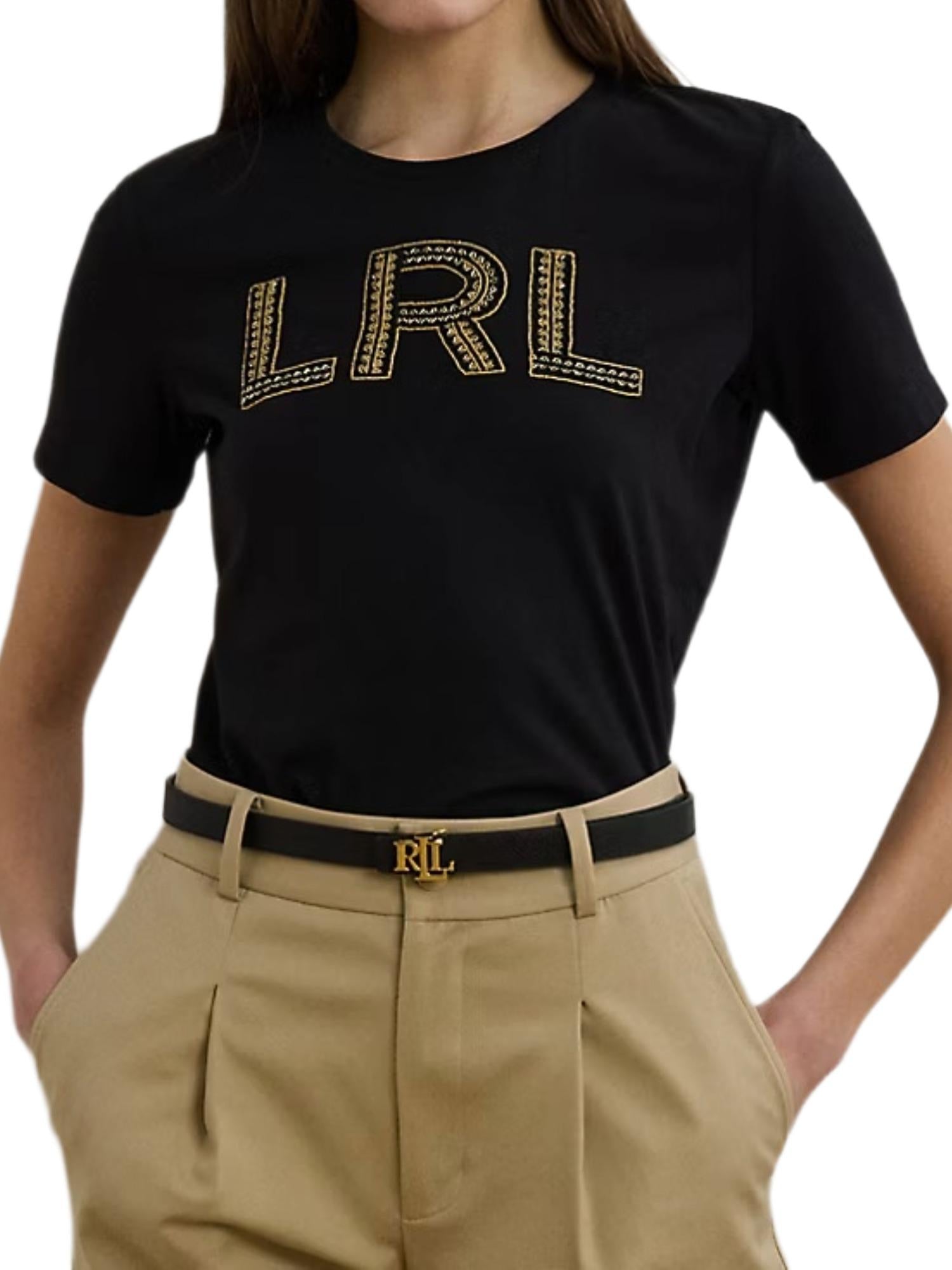 Lauren Ralph Lauren T-shirt con logo in perline Katlin