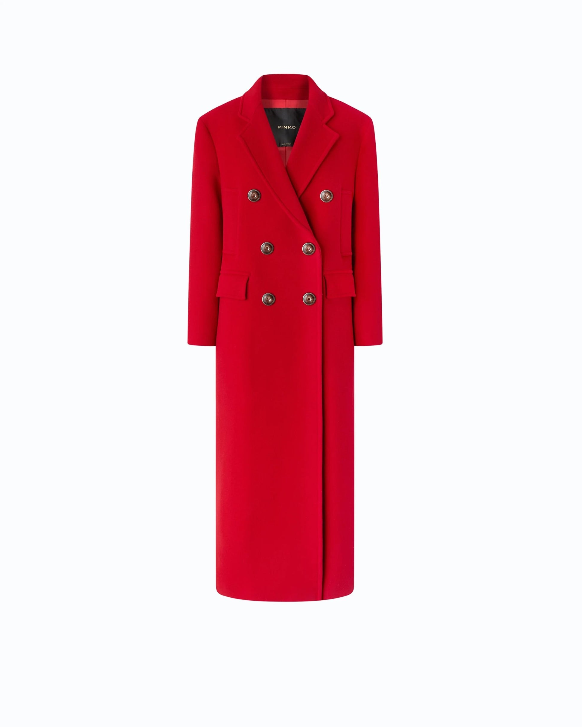 Pinko Cappotto Lungo Oversize in Misto Lana donna